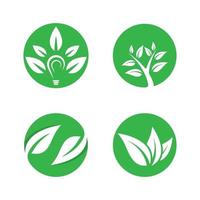 Leaf logo images set vector