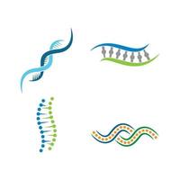 dna logo images illustration set vector