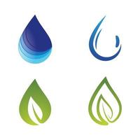 conjunto de imágenes de logotipo de gota de agua vector