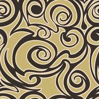 Vector brown flowing and seamless background.