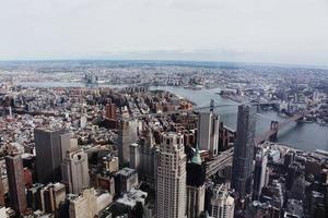 vista del horizonte de nueva york, estados unidos foto