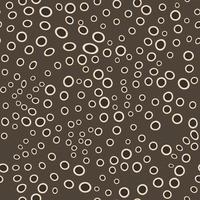 Vector Brown circles inscribed in each other. Randomly scattered dots seamless pattern.