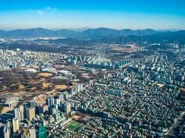 paisaje urbano de la ciudad de seúl, corea del sur foto