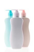 Blank lotion bottles photo