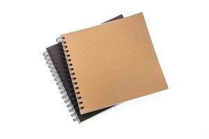 Blank notebook isolated photo