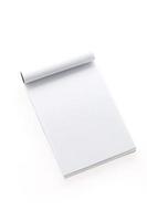 Blank notebook isolated photo