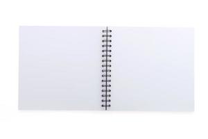 Blank notebook isolated photo