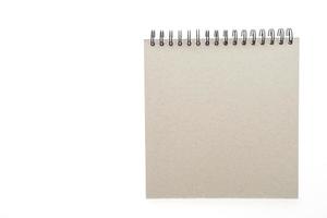 Blank notebook isolated photo