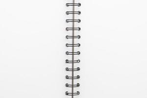 Blank notebook isolated photo