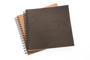 Blank notebook isolated photo