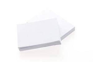 Blank white paper photo