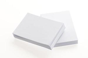 Blank white paper photo