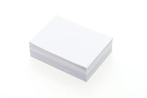 Blank white paper photo