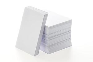 Blank white paper photo