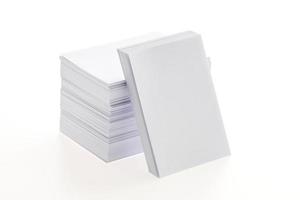 Blank white paper photo