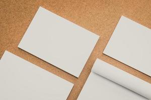 White paper mock up photo