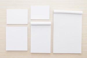 White paper mock up photo