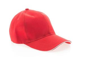 Red baseball cap photo
