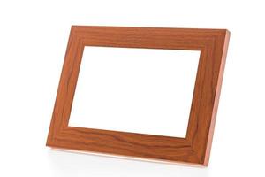 Wooden frame isolated photo