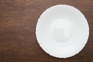 Empty white plate photo