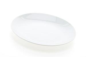 Empty white plate photo