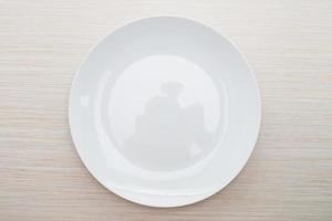 Empty white plate photo