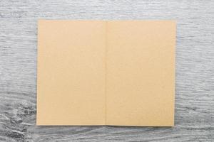Blank notebook mock up photo