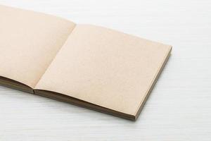 Blank notebook mock up photo