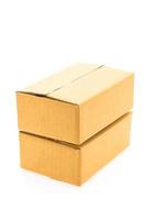 Brown box isolated photo