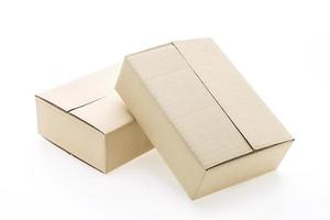 Paper box isolated photo