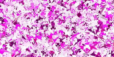 Light Pink vector template with triangle shapes.