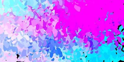 Light pink, blue vector template with abstract forms.