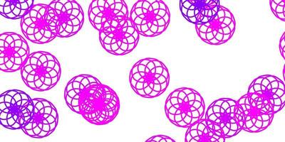 Light Purple vector pattern with spheres.