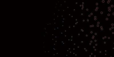 Dark Blue, Red vector backdrop with dots.