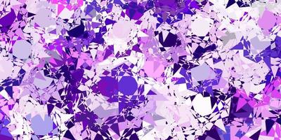 Light Purple, Pink vector background with triangles.