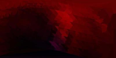 Dark red vector triangle mosaic wallpaper.