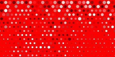 Light red vector template with circles.