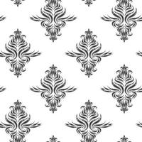 Black diagonal vector seamless pattern. Texture for fabrics or packaging in monocrome color with floral elements