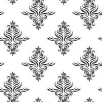 Black diagonal vector seamless pattern. Texture for fabrics or packaging in monocrome color with floral elements