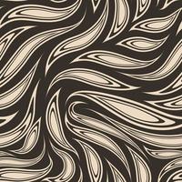 Seamless vector pattern in beige color from cut smooth stripes or brush strokes. Flowing abstract texture for prints, textiles