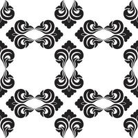 Seamless vector decorative pattern in black color with empty rhombuses on a white background.