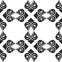 Seamless vector decorative pattern in black color with empty rhombuses on a white background.