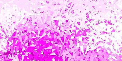 Light purple, pink vector backdrop with triangles, lines.