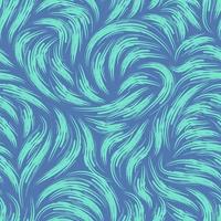 Seamless vector pattern of smooth lines or brush strokes in trend color Aqua Menthe.