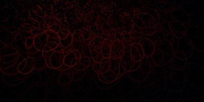 Dark red, yellow vector pattern with abstract shapes.
