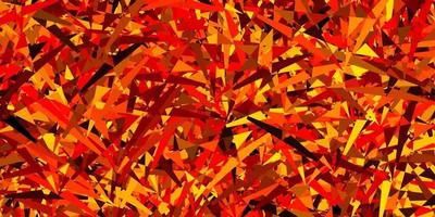 Light red, yellow vector background with polygonal forms.