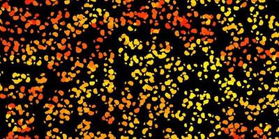 Dark yellow vector template with abstract forms.