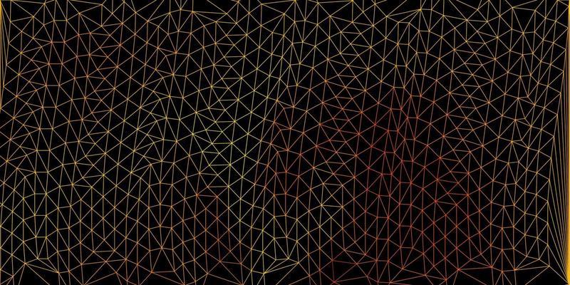 Dark yellow vector triangle mosaic wallpaper.