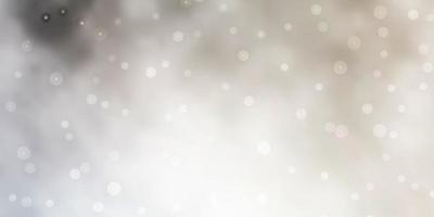 Light Gray vector pattern with abstract stars.