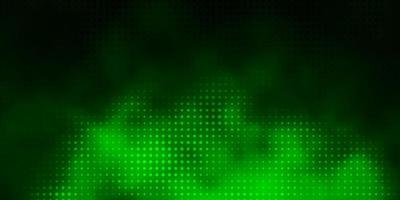 Dark Green vector texture with disks.